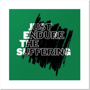 JETS Just Endure the Suffering Scribble Posters and Art